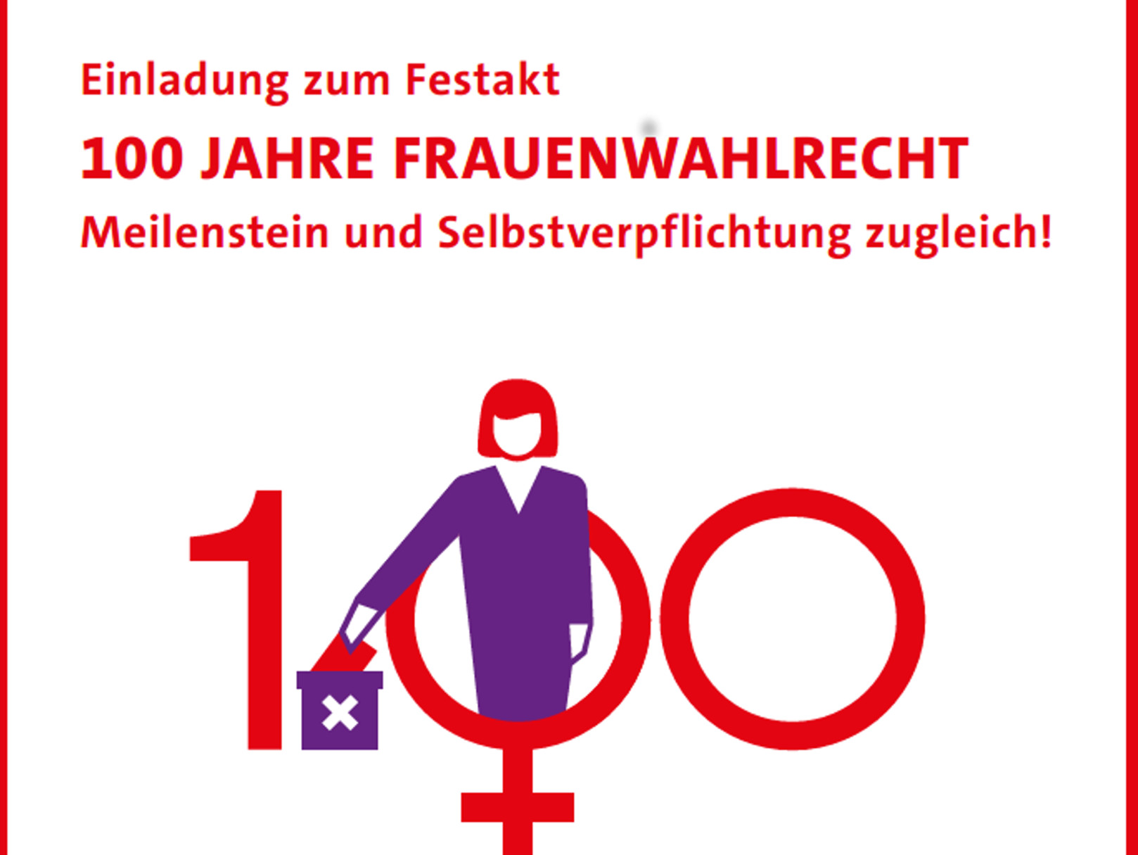 100 Jahre Frauenwahlrecht